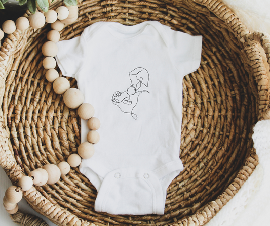 Baby illustrated onesie