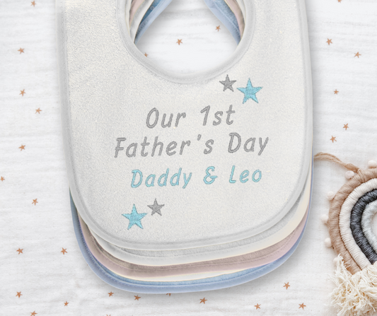 Our first fathers day baby bib