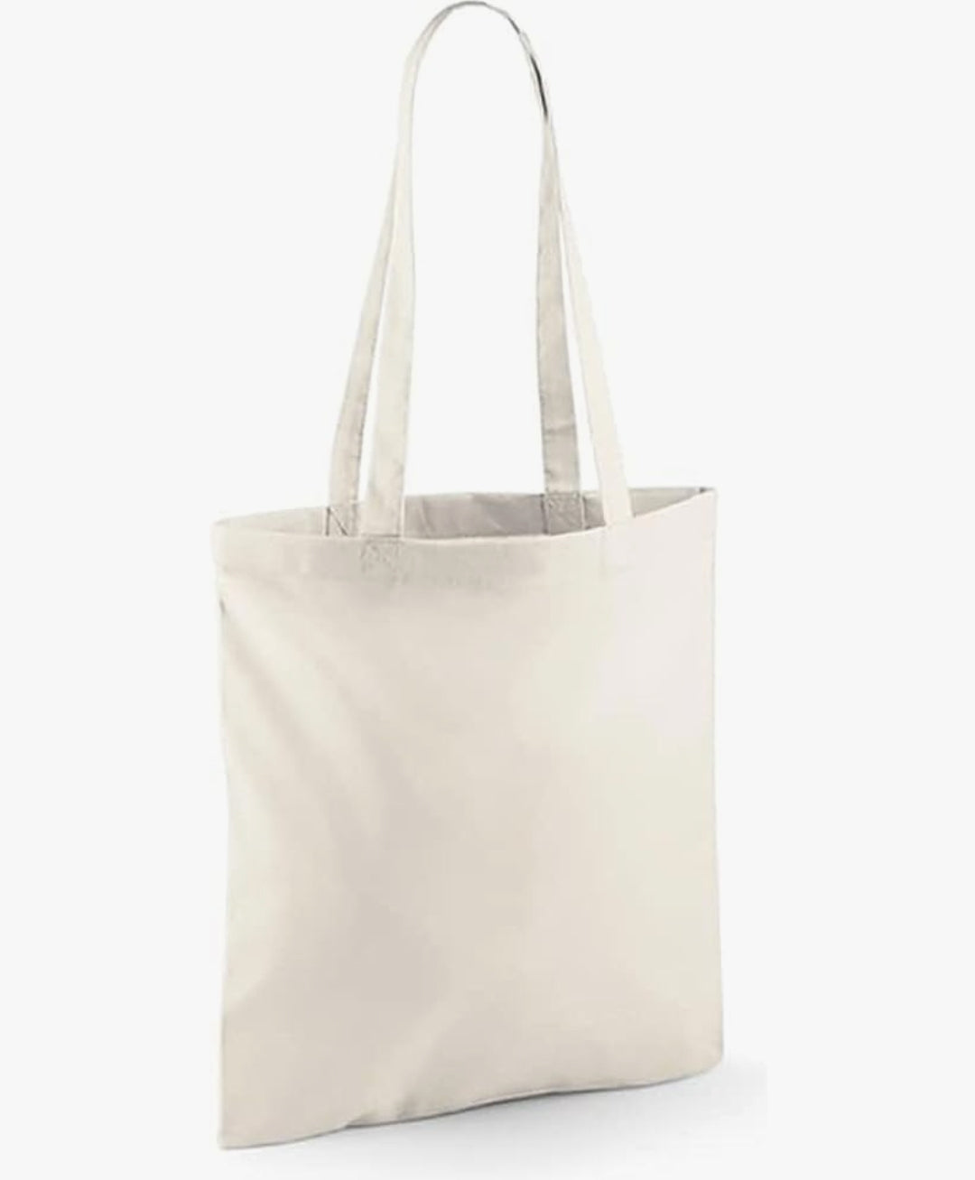 Illustrated canvas shopper